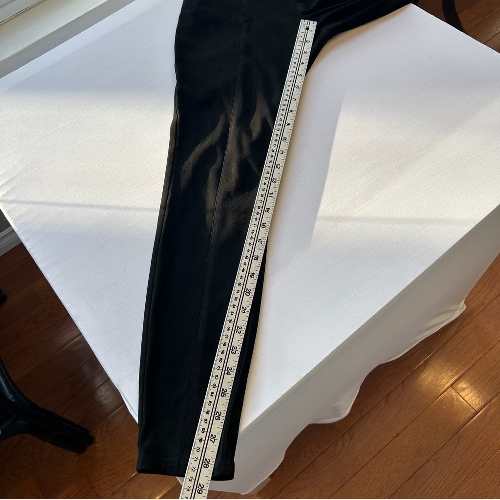 Reitmans Faux Suede Classic Black Pull On Stretchy Leggings Womens Size 10 - Picture 11 of 11